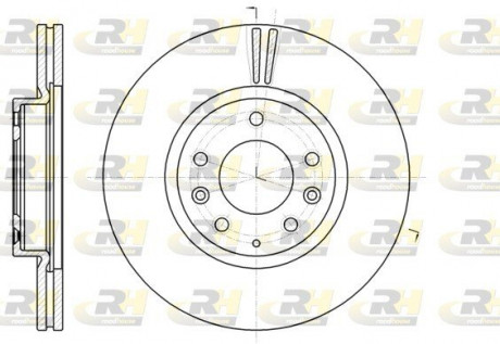 Тормозной диск ROADHOUSE 6123510 (фото 1)