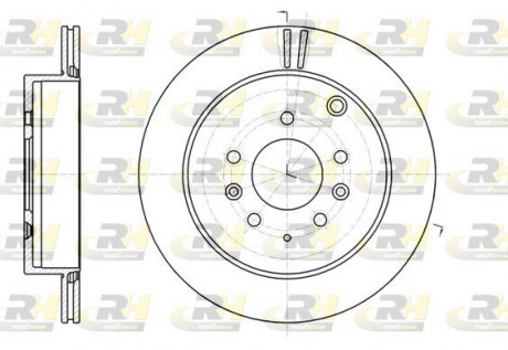 Тормозной диск ROADHOUSE 6123710 (фото 1)