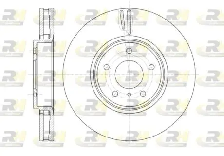 Гальмівний диск ROADHOUSE 6124410 (фото 1)