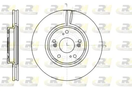 Тормозной диск ROADHOUSE 6121810 (фото 1)