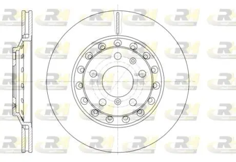 Фото 1 - тормозной диск ROADHOUSE 6115510 Тормозной диск ROADHOUSE 6115510 (фото 1)