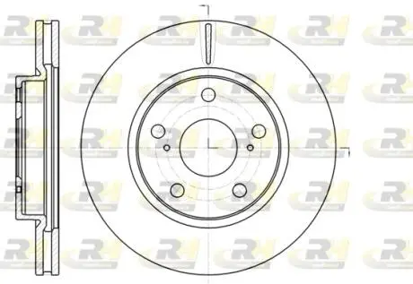 Тормозной диск ROADHOUSE 6107710 (фото 1)