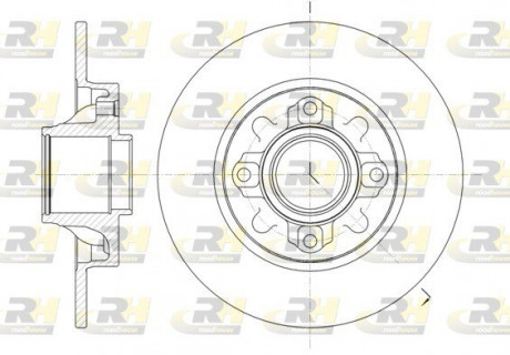 Тормозной диск ROADHOUSE 6106000 (фото 1)