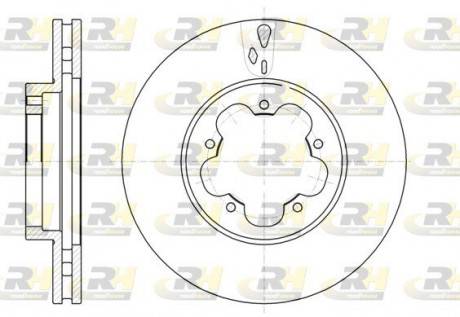 Тормозной диск ROADHOUSE 6102110 (фото 1)