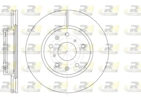 Фото 1 - тормозной диск ROADHOUSE 6101810 Тормозной диск ROADHOUSE 6101810 (фото 1)