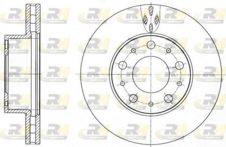 Тормозной диск ROADHOUSE 6101510