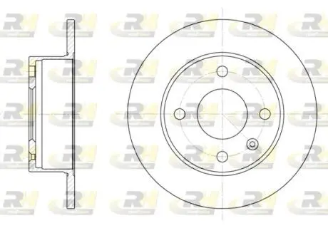 Фото 1 - тормозной диск ROADHOUSE 609500 Тормозной диск ROADHOUSE 609500 (фото 1)