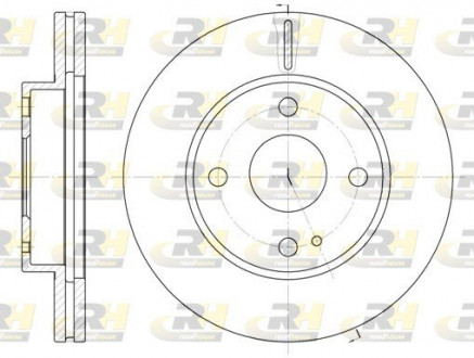Тормозной диск ROADHOUSE 605610 (фото 1)