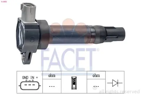 Катушка зажигания FACET 9.6405