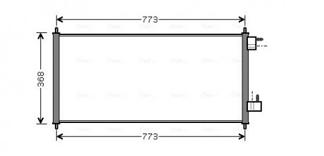 Радіатор кондиціонера FORD Transit Connect (P65, P70, P80) (AVA) AVA COOLING FDA 5361