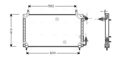 Радіатор кондиціонера Нексія (NISSENS) AVA AVA COOLING DW 5006 (фото 1)