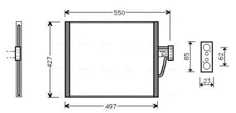 Радиатор кондиционера AVA AVA COOLING BW 5213