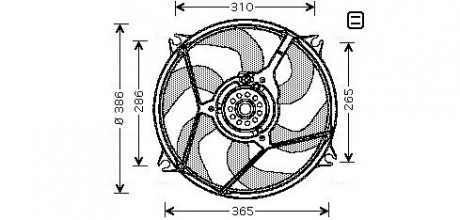 Вентилятор (комплект) AVA AVA COOLING CN 7530 (фото 1)