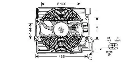 Вентилятор (комплект) AVA AVA COOLING BW7510
