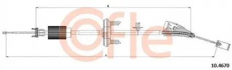 Трос педалi акселератора COFLE 10.4670