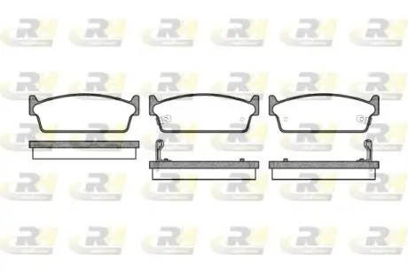 Тормозные колодки, к-кт. ROADHOUSE 222702