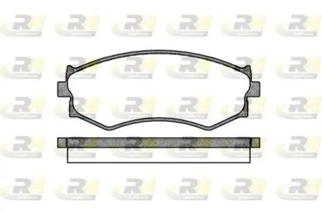 Гальмівні колодки дискові ROADHOUSE 228700 (фото 1)