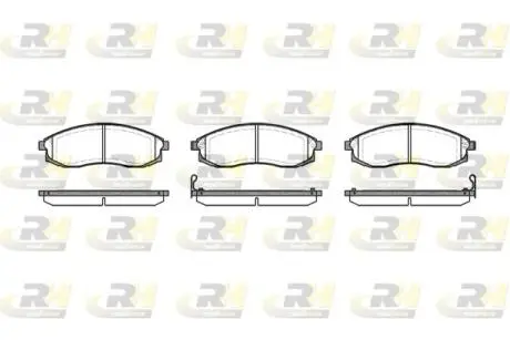 Тормозные колодки, к-кт. ROADHOUSE 259802 (фото 1)