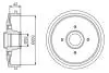 Тормозной барабан BOSCH 0 986 477 201