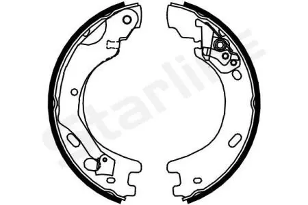 Гальмівні колодки барабанні STARLINE BC 01030 (фото 1)