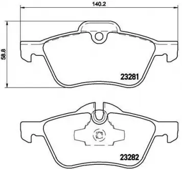 Тормозные колодки к-кт. BREMBO P06 030