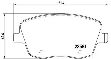 Тормозные колодки к-кт. BREMBO P85 057