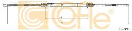 Трос стояночного тормоза COFLE 10.7493