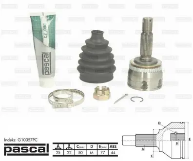 Шарнир приводного вала PASCAL G10357PC