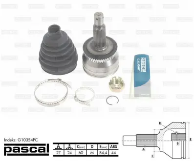Шарнір прівідного валу PASCAL G10354PC