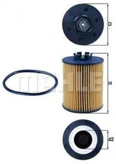 Масляный фильтр Knecht MAHLE KNECHT OX173D