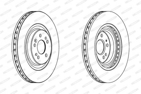 Тормозной диск FERODO DDF1085C1 (фото 1)