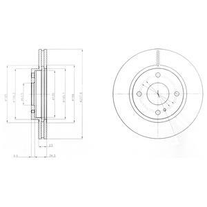 Тормозной диск Delphi BG4170C (фото 1)