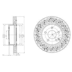 Гальмівний диск Delphi BG4142C