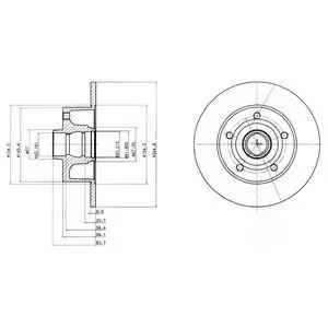 Тормозной диск Delphi BG3030C (фото 1)