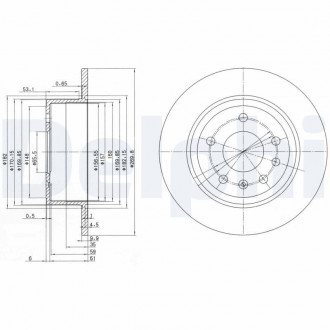 Тормозной диск Delphi BG2381