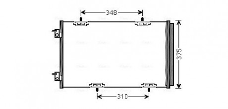 Радiатор кондіцiонера AVA COOLING CN 5290D