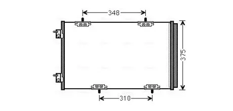 Радіатор кондиціонера AVA COOLING CN 5290D