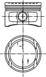 Поршень VW 76,51 (пр-во KS) KOLBENSCHMIDT 99909600