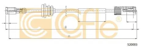 Трос спідометра COFLE S20003