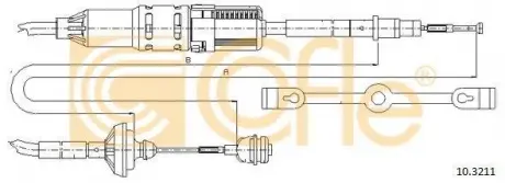 Фото 1 - трос зчеплення COFLE 10.3211 Трос зчеплення COFLE 10.3211 (фото 1)