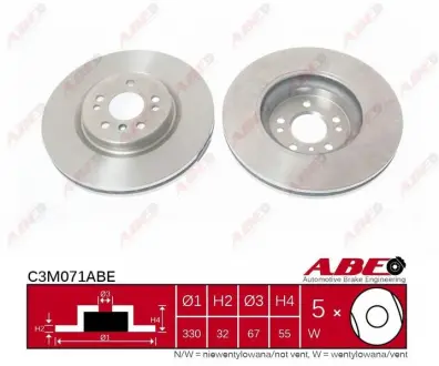 Тормозной диск ABE C3M071ABE