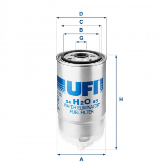 Топливный фильтр UFI 24.H2O.05