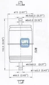 Топливные фильтры Ufi UFI 3166600