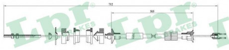 Трос сцепления LPR C0005C