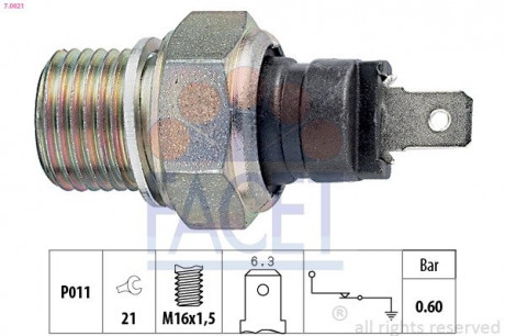 Датчик тиску FACET 7.0021