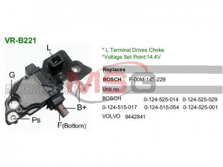 Регулятор напряжения MOBILETRON VRB221