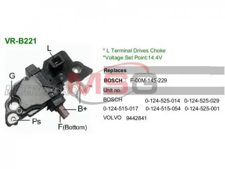 Регулятор напряжения MOBILETRON VRB221
