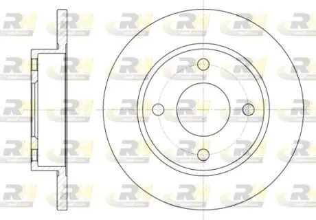 Тормозной диск ROADHOUSE 642700 (фото 1)