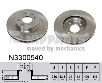 Тормозной диск NIPPARTS N3300540