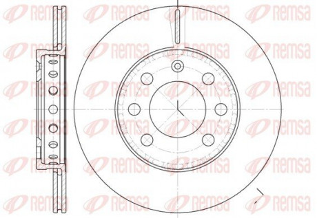 Диск тормозной REMSA 6595.00